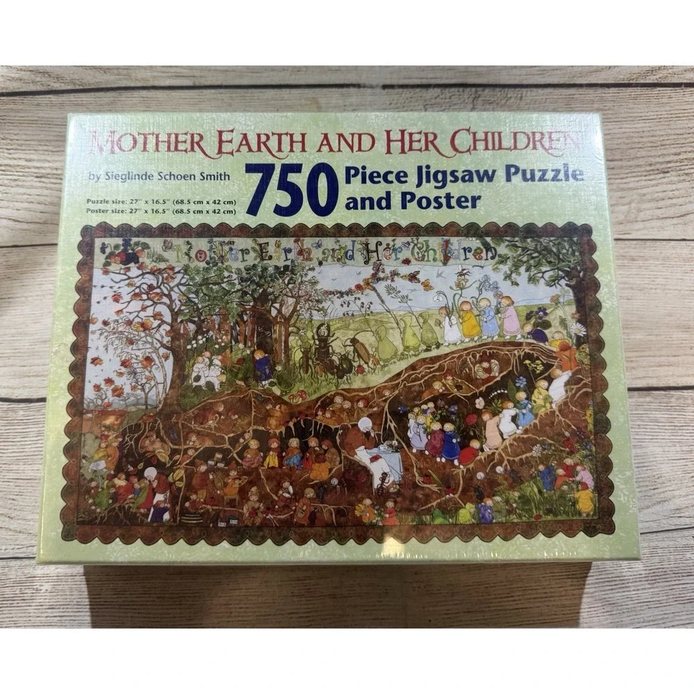 HTF Breckling Press Mother Earth and Her Children Puzzle 750 Piece New & Sealed